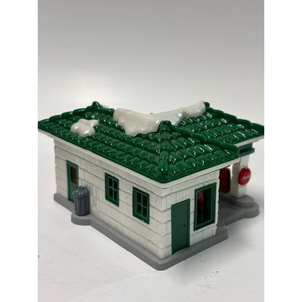 Coca Cola Trim-A-Tree Collection Christmas Ornament Standard Gas Station 1991